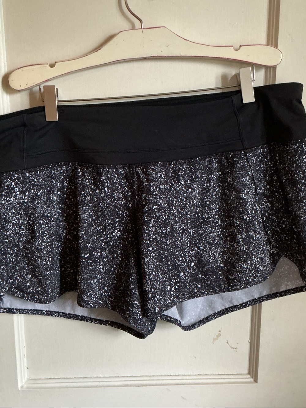 lululemon athletica Black Speckled Athletic Skort Shorts